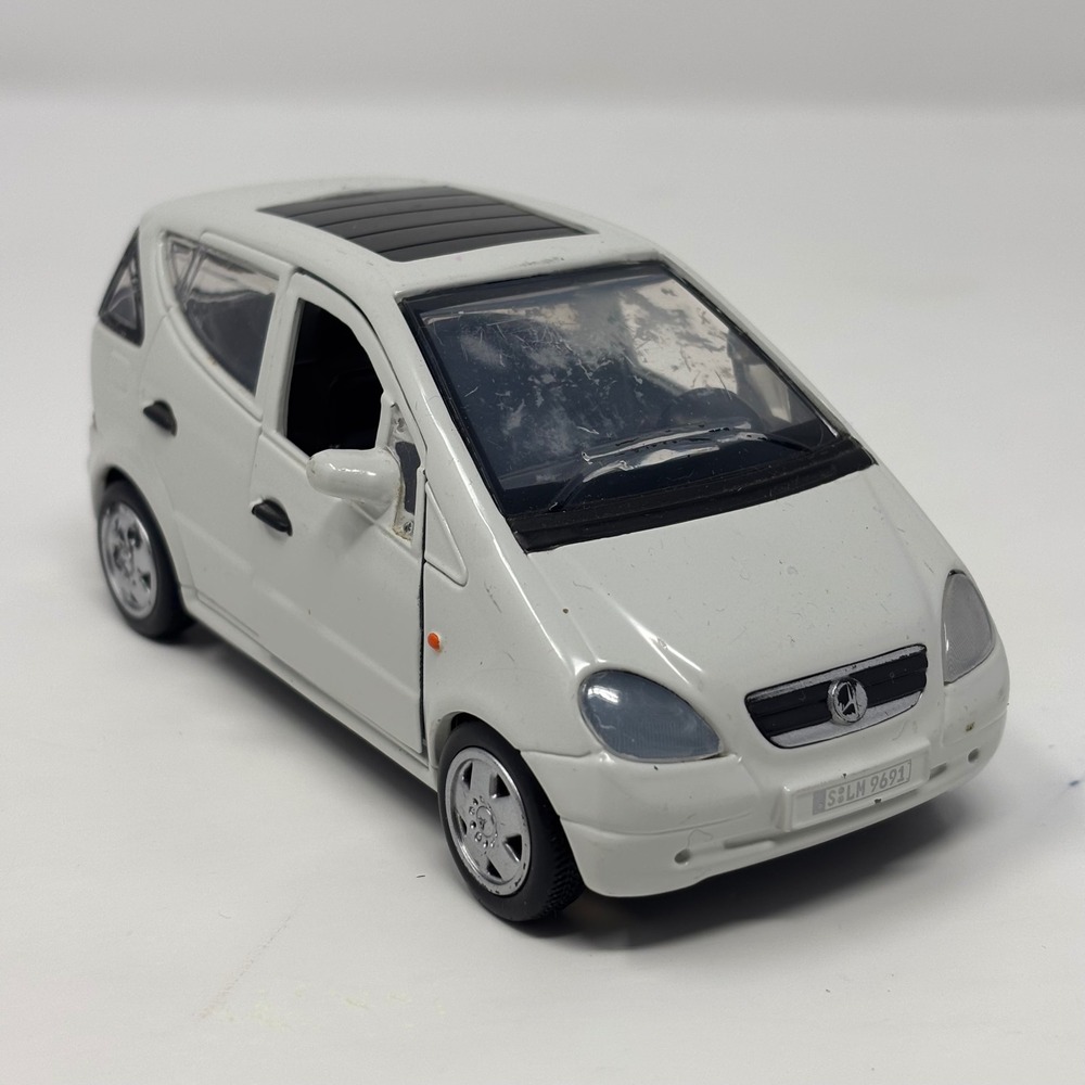 Mercedes Benz A-Class White 1:28 Smart Toys Diecast Loose FOR PARTS